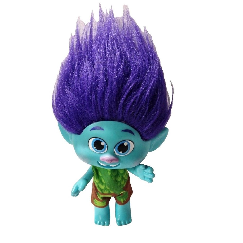 2019 Hasbro The Trolls Movie Branch Boy Troll Poseable 12" Toy Figure